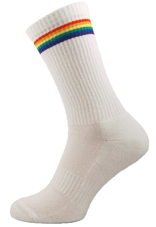 Pride Stripe Upcycled Crew